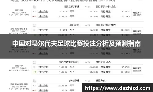 中国对马尔代夫足球比赛投注分析及预测指南